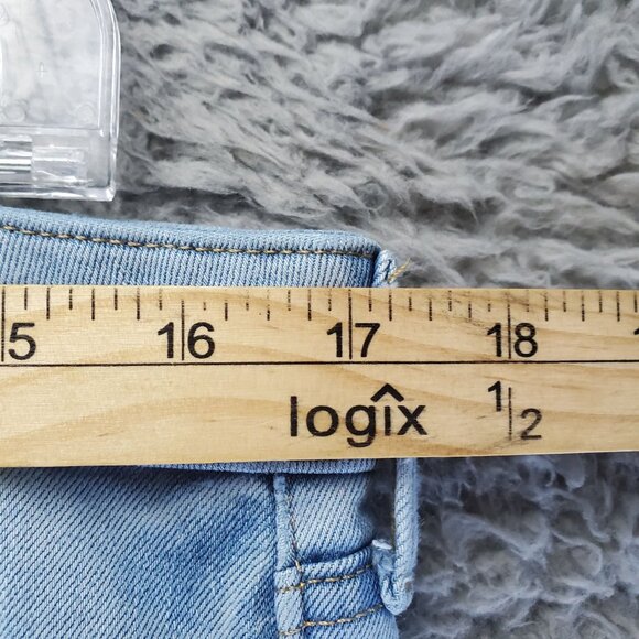 Old Navy Jeans Womens 14 Light Blue Straight Stretch Denim - Picture 4 of 11